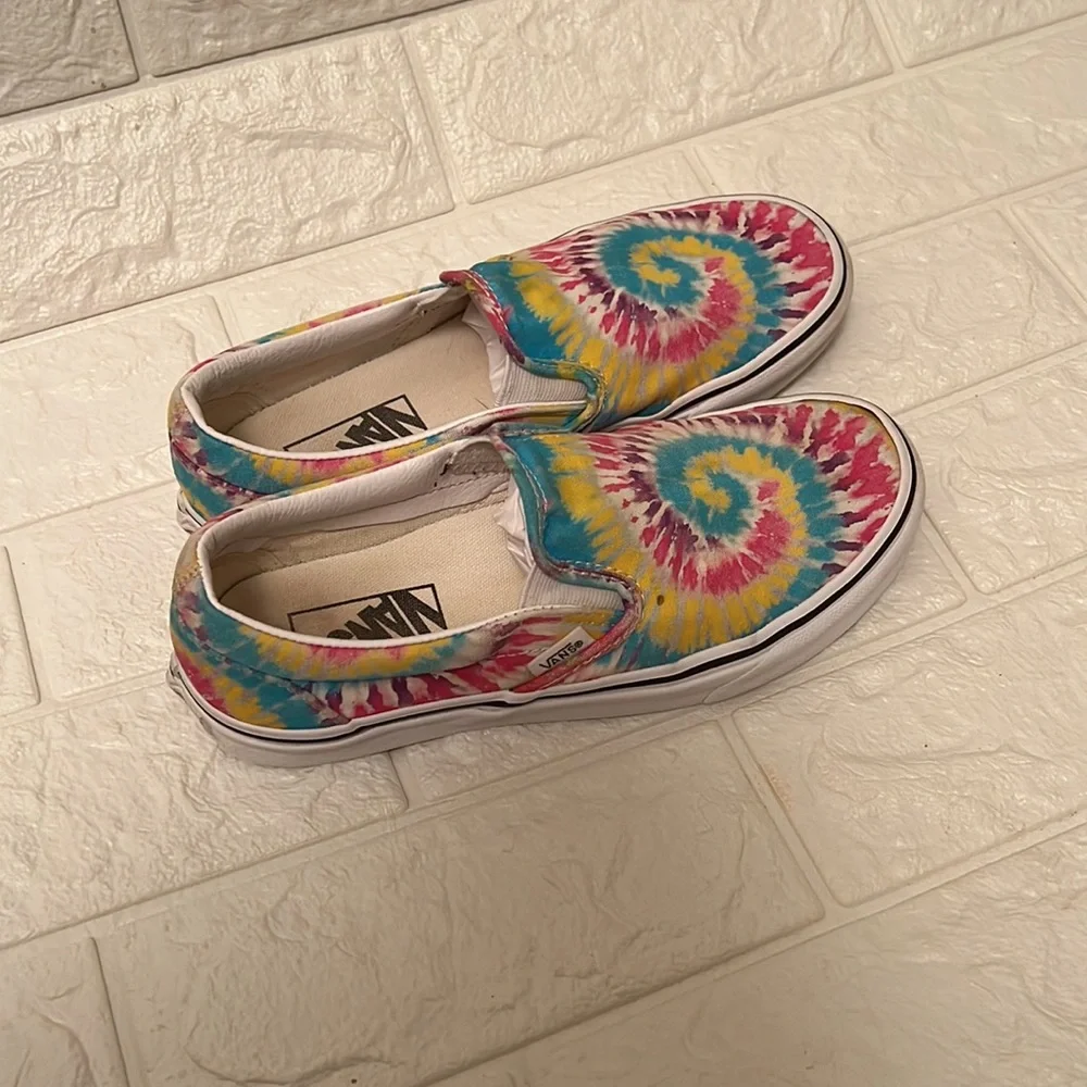 Vans Slip-On Skate Shoe - Unisex - Tie Dye - Picture 4 of 5